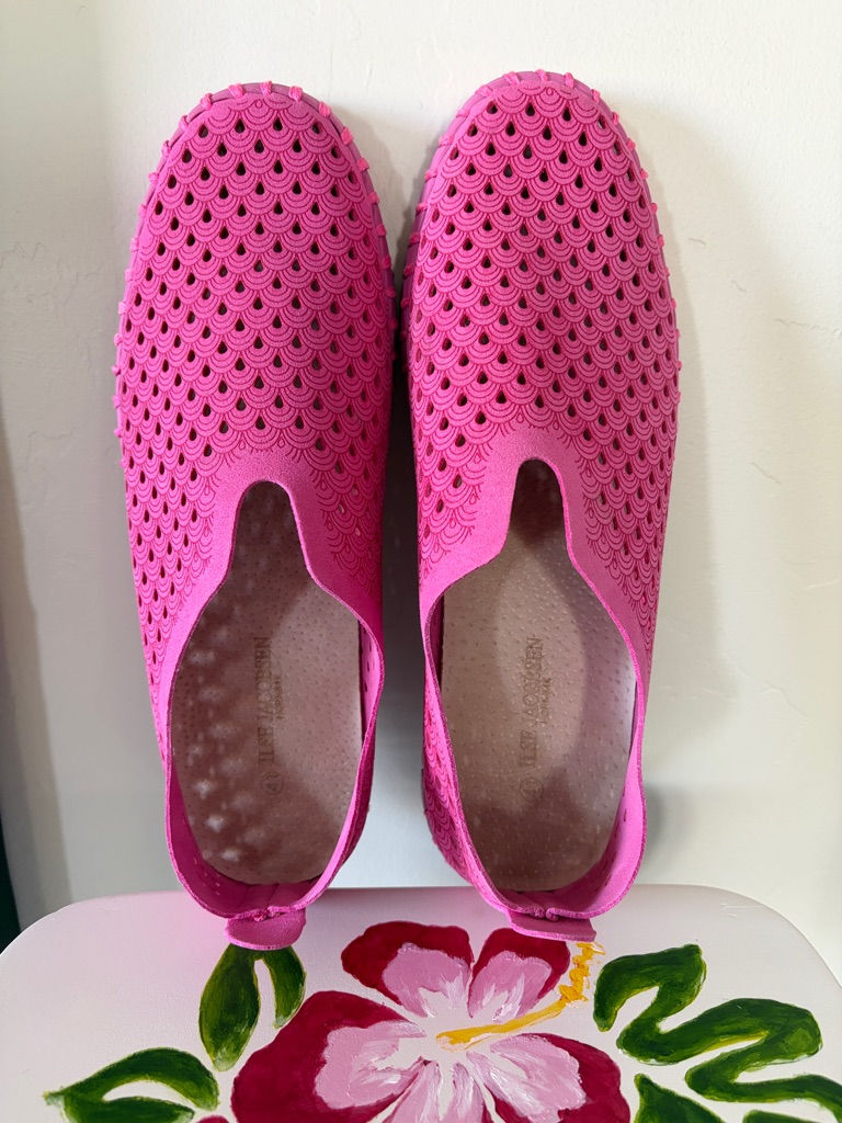 Ilse Jacobsen Hornbaek Women's Pink Tulip Flats (Eu 41/Us 10)